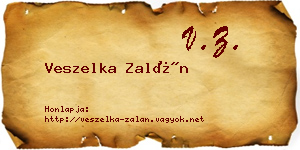 Veszelka Zalán névjegykártya